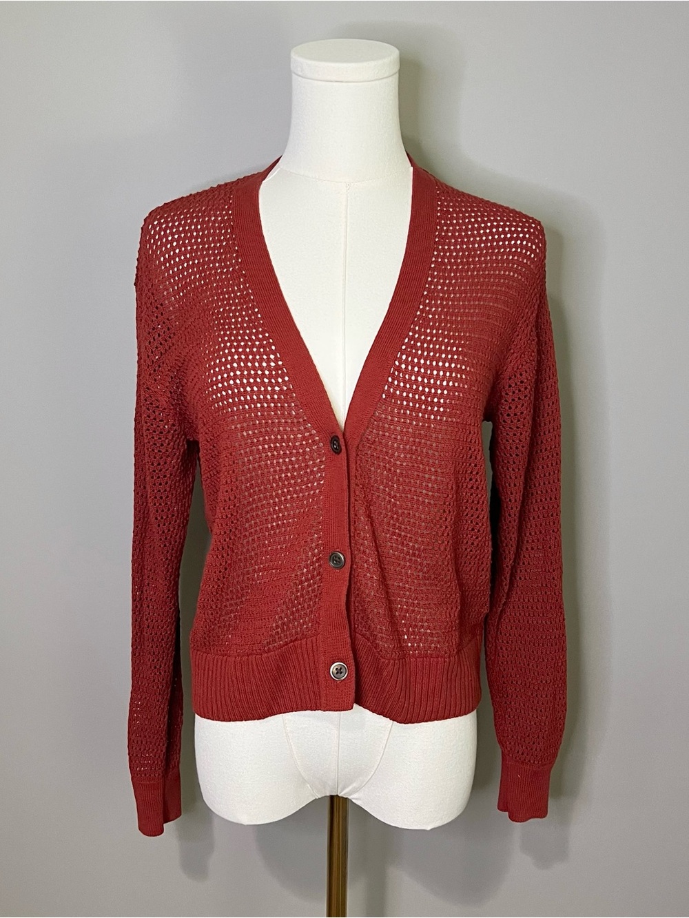 Uniqlo 100% Cotton Mesh Cardigan Size XS